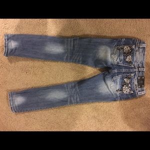 Miss me jeans, straight leg,